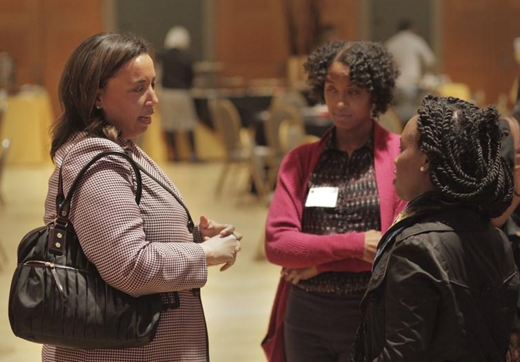 Women talking