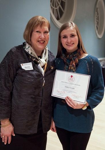 scholarship recipient and presenter