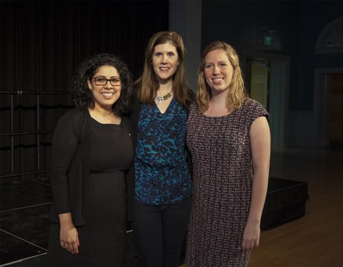 three women in group photo